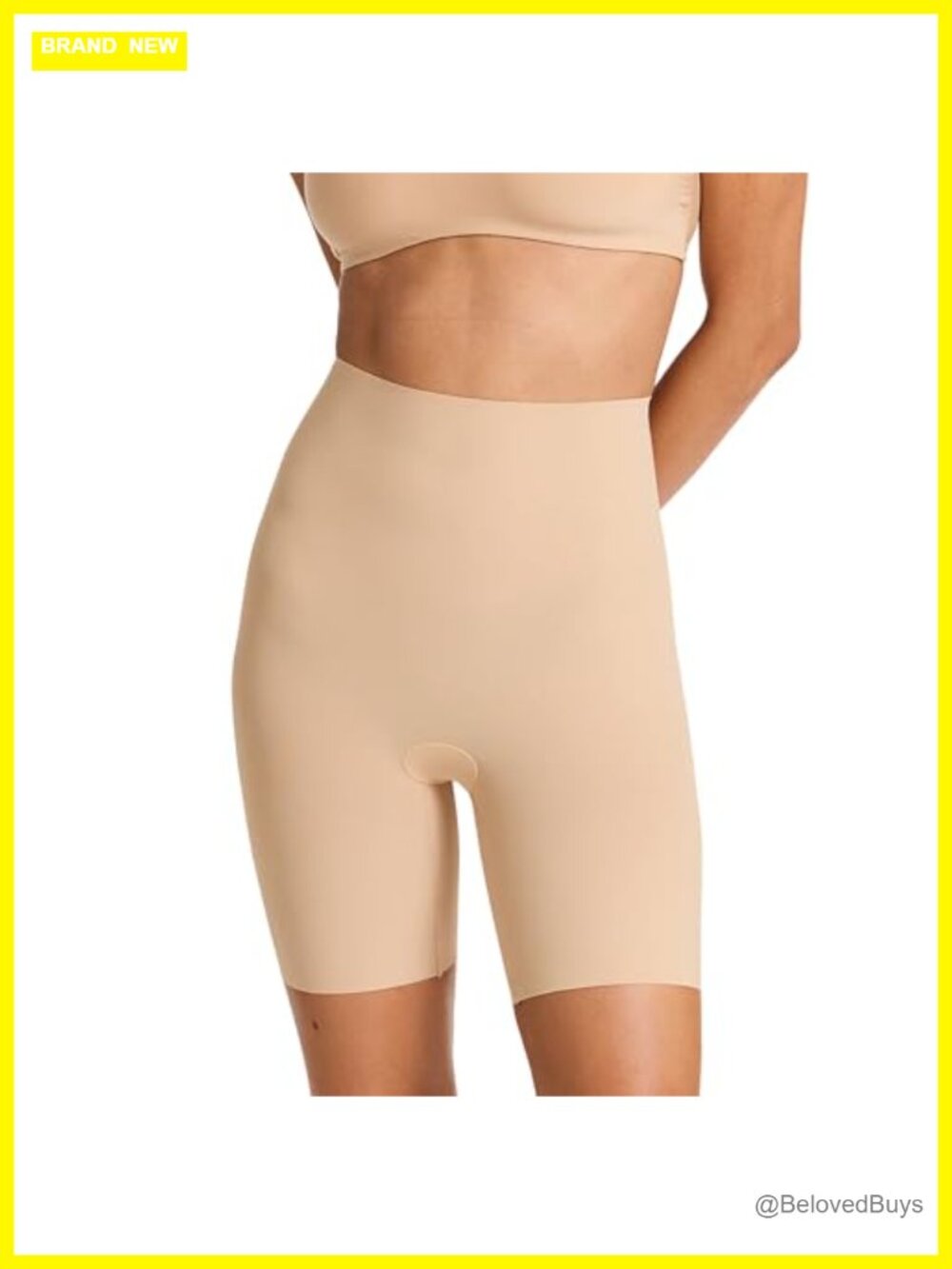 Light Compression Control Shorts Raw-Cut Seamless Shapewear
